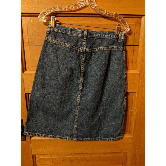 Eddie Bauer Skirt 6 Denim Jean Modest Womens Blue - Picture 4 of 6